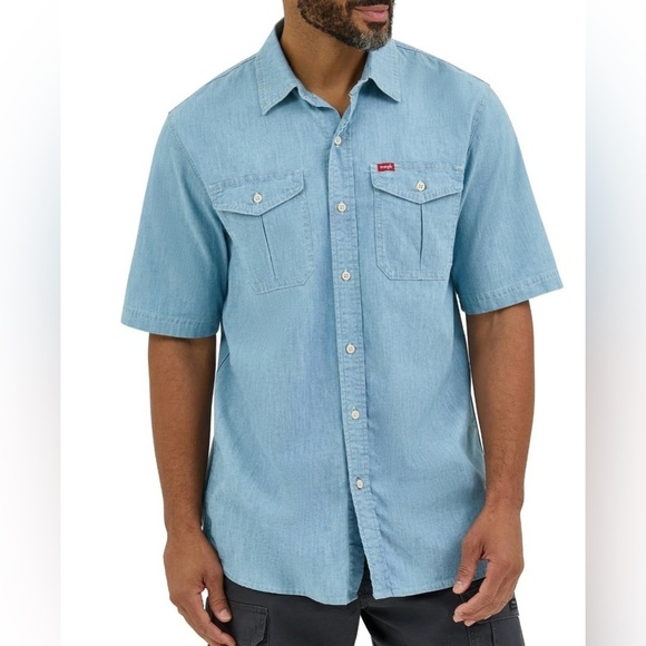 Wrangler Other - Wrangler® Men's Relaxed Stretch Short Sleeve Shirt
